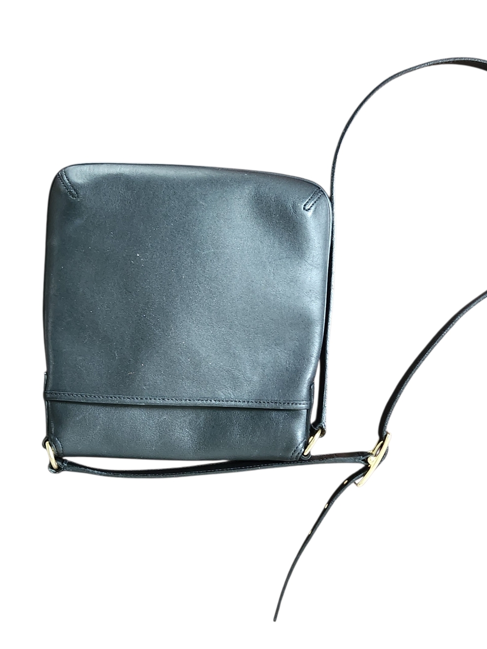 Vintage Coach Purse Shoulder Legacy Slim Black Leather Flap Crossbody 9592 EUC - Picture 8 of 12